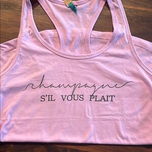 Pink Graphic Tank Top